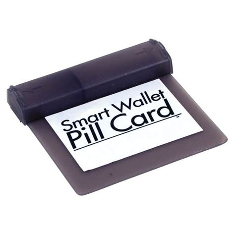 Carex Smart Wallet Pill Card–Detach N Go! Pills Organizer, 